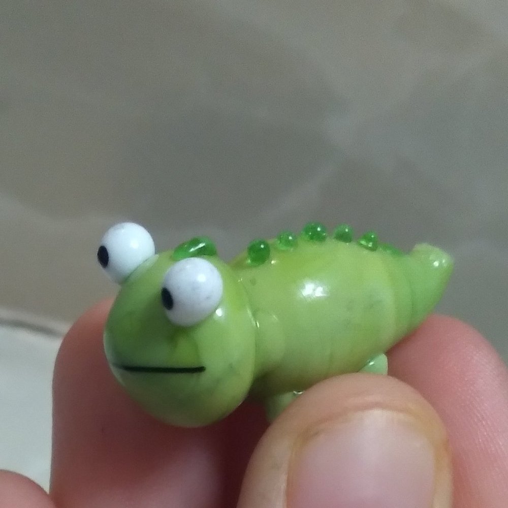 Miniature glass Dinosaur